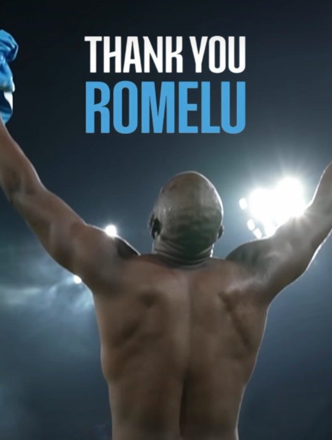 Il ringraziamento del Napoli a Lukaku